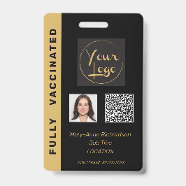 QR-Code-Impfnummer des Fotos für Unternehmen Ausweis