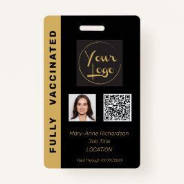 QR-Code-Impfnummer des Fotos für Unternehmen Ausweis