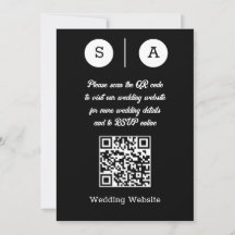 QR-Code in Schwarz und Weiß, einfach und elegant