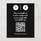 QR-Code in Schwarz und Weiß, einfach und elegant Flyer (Vorne)