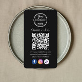 QR-Code in Verbindung mit unserem trendigen Social Visitenkarte