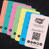 QR-Code in Verbindung mit US Social Media Cool ver Visitenkarte