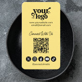 QR-Code in Verbindung mit US Social Media Cool ver Visitenkarte
