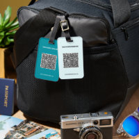 QR Code Info Benutzerdefinierter Text und Farben G
