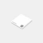 QR Code Info Benutzerdefinierter Text Werbeposten  Post-it Klebezettel (angewinkelt)