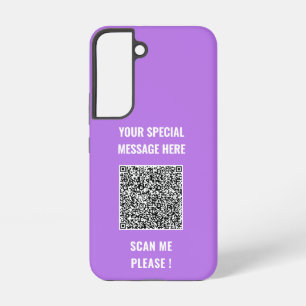 QR-Code-Info Ihre besondere Nachricht Überraschung Samsung Galaxy Hülle
