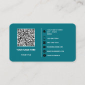 QR-Code-Info-Logo Text Visitenkarte Farben auswähl (Vorderseite)