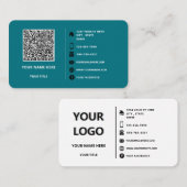 QR-Code-Info-Logo Text Visitenkarte Farben auswähl (Vorne/Hinten)