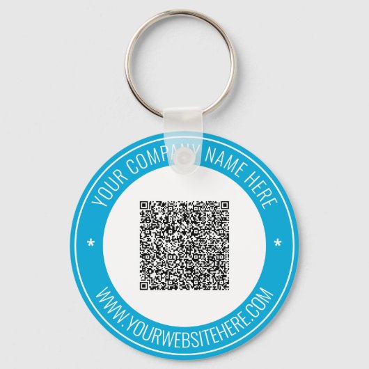 QR-Code-Info-Text und Schlüsselanhänger-Werbung Schlüsselanhänger (Vorderseite)