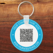 QR-Code-Info-Text und Schlüsselanhänger-Werbung Schlüsselanhänger (Vorderseite)