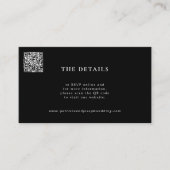 QR CODE - Informationen zur modernen Hochzeitswebs Begleitkarte (Vorderseite)