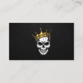 QR-Code Instagramm, Gold Tattoo Artist Visitenkarte (Rückseite)