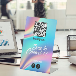 Qr Code Instagramm Sockelschild