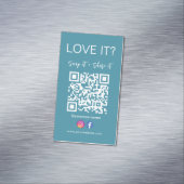 QR-Code-Instagramm speichern und freigeben Magnetische Visitenkarte (Beispiel)