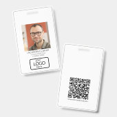 QR-Code Intelligente Kontaktaufnahme - Business-ID Ausweis (Vorder- & Rückseite)