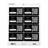 QR-Code-Inventar | Black Business Product Stock (Vorne)