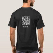 QR-Code ist Jesus Depression Zerstörer Leben T-Shirt (Rückseite)