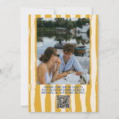 QR Code Italienisches handgeschriebenes Foto Hochz Einladung (Rückseite)