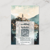 qr code Italy Lake Como Hochzeit in Urlaubsort