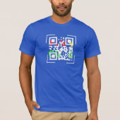 QR Code Jersey Short Sleeve T - Shirt (Vorderseite)