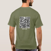 QR-Code Jesus - Angstvernichter Furchtfreiheit T-Shirt (Rückseite)