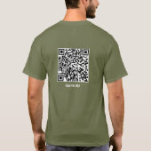 QR-Code Jesus - Depressionen zerstörende Schriften T-Shirt (Rückseite)