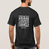 QR-Code Jesus Kettenbrecher Befreit Heilung T-Shirt (Rückseite)
