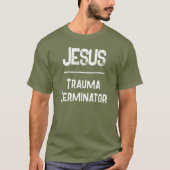 QR-Code Jesus - Trauma-Terminator-Schriftstellen T-Shirt (Vorderseite)
