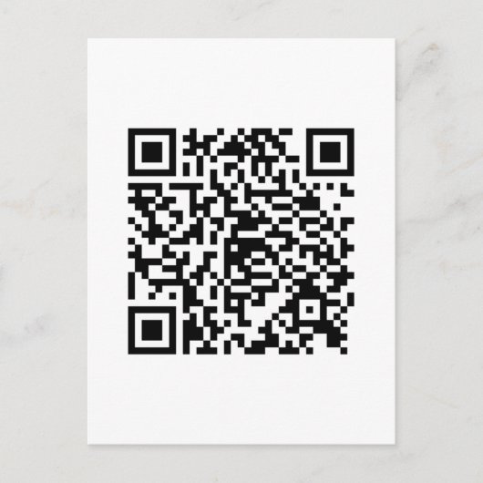QR Code Junkie Style Postkarte (Vorderseite)