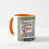 QR-Code-Kaffee-Tasse - Durchsuchen Sie mich auf So Tasse (Vorderseite Links)