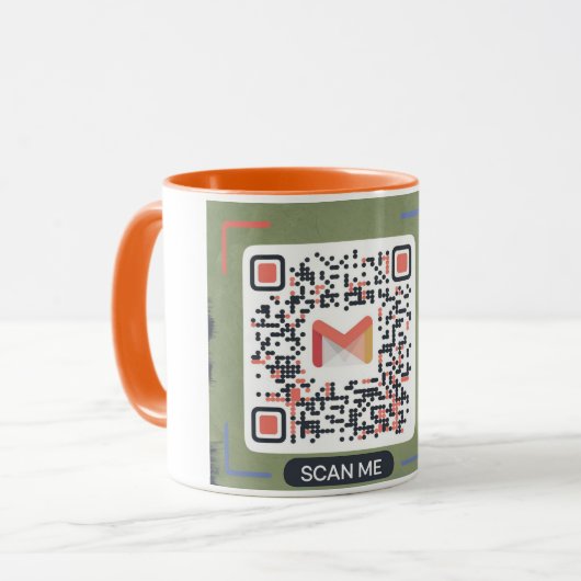 QR-Code-Kaffee-Tasse - Durchsuchen Sie mich auf So Tasse (Vorderseite Links)