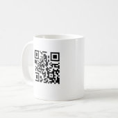 QR Code-Kaffee-Tasse Kaffeetasse (Vorderseite Links)