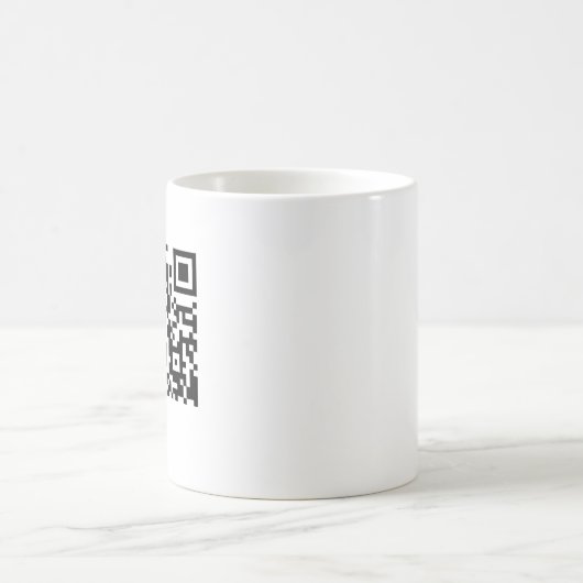 QR Code-Kaffee-Tasse Kaffeetasse (Mittel)