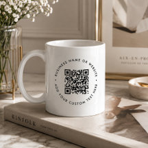 QR-Code-Kaffeetasse | Business-Website-Tassengesch
