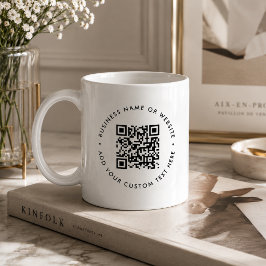 QR-Code-Kaffeetasse | Business-Website-Tassengesch Kaffeetasse