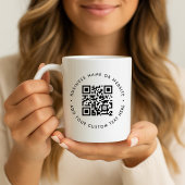 QR-Code-Kaffeetasse | Business-Website-Tassengesch Kaffeetasse