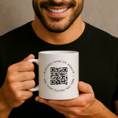 QR-Code-Kaffeetasse | Business-Website-Tassengesch Kaffeetasse