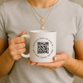 QR-Code-Kaffeetasse | Business-Website-Tassengesch Kaffeetasse