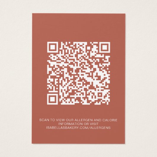 QR-Code-Karte (Rückseite)