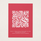 QR-Code-Karte (Rückseite)