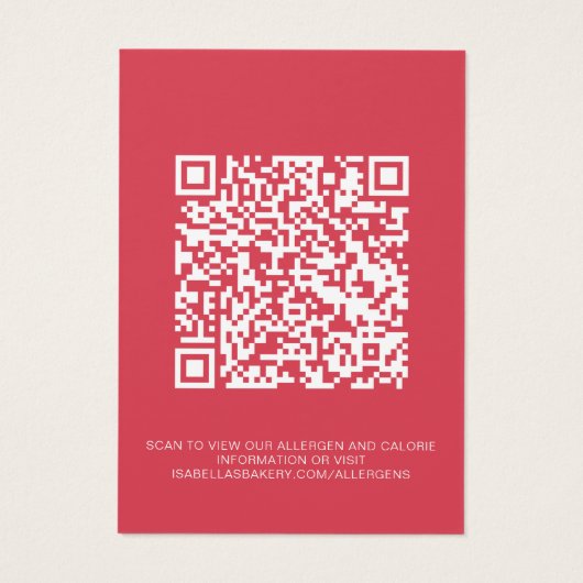 QR-Code-Karte (Rückseite)