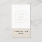 QR-Code-Karte für das neutrale Firmenlogo des Kind Visitenkarte (Vorderseite)