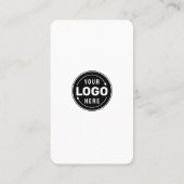 QR-Code-Karte für einfache Schwarz-Weiß-Medien Visitenkarte (Rückseite)