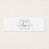 QR-Code-Karte mit weißem Ohrring (Vorderseite)