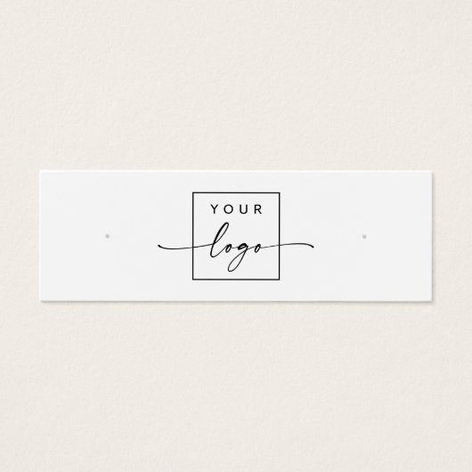 QR-Code-Karte mit weißem Ohrring (Vorderseite)