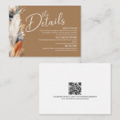 QR-Code-Karte Mitteilungskarte (Vorne/Hinten)