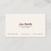 QR-Code-Karten für Kuhgeschäfte Visitenkarte (Rückseite)