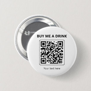 QR-Code Kauf mir ein Getränk Minimale Party-Zahlun Button