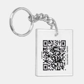QR Code Keychain Schlüsselanhänger (Vorderseite links)