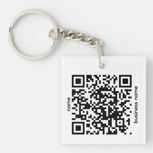 QR Code Keychain Schlüsselanhänger (Vorderseite)